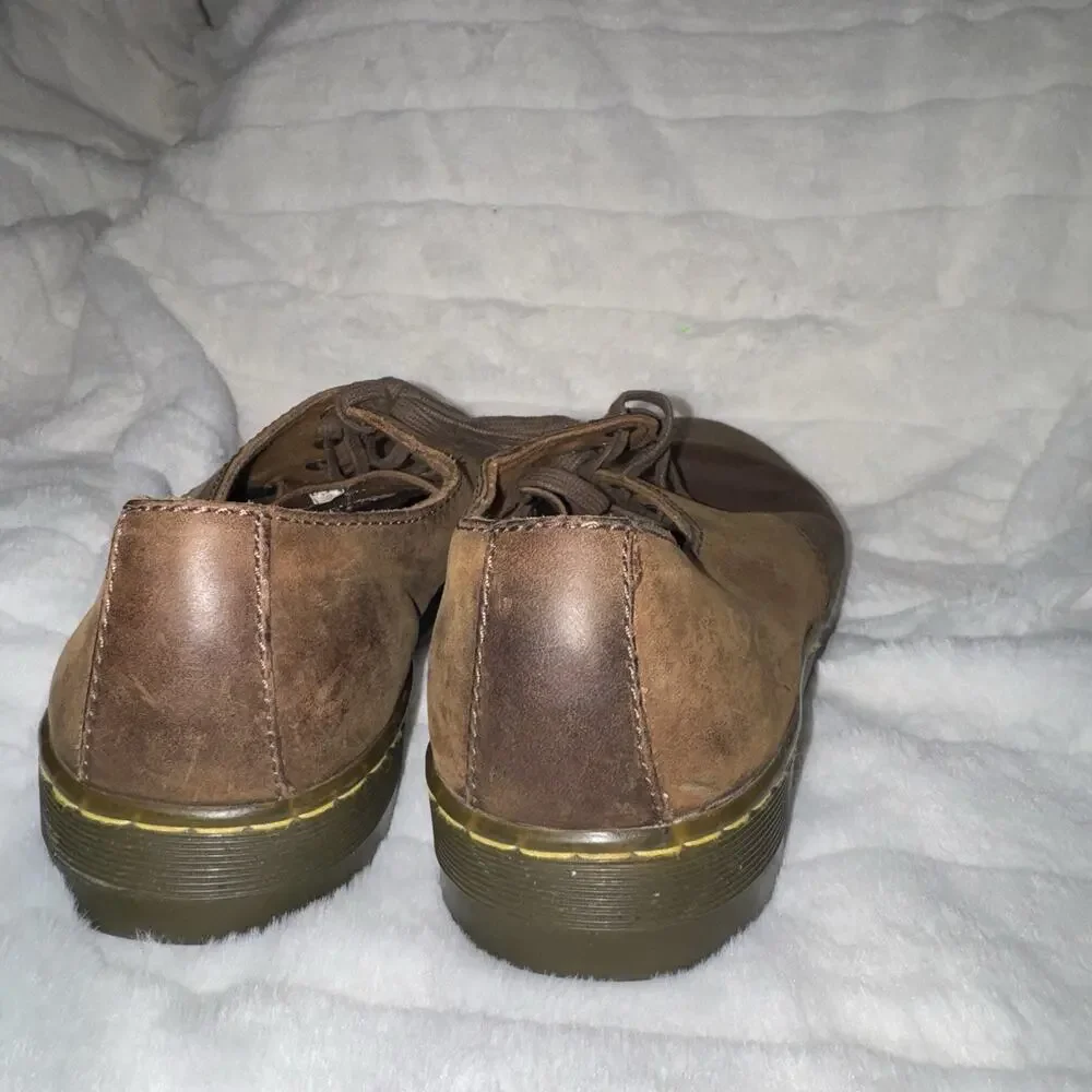 Dr Martens Men's 10 M US Coronado Brown Leather Shoes Oxford 3 Eyelet Lace Up